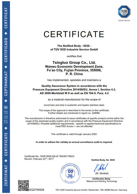 China Ningbo Juye Metal Technology co.,ltd certificaten